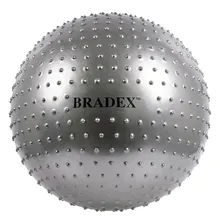 Мяч для фитнеса массажный Bradex Фитбол-65 Плюс SF 0353 – серый
