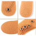 Стельки массажные с магнитами Bradex Shoe pad Инь-ян, мужские, улучшают самочувствие организма, размер 40-46, KZ 0107